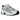 New Balance 530 White Silver Green baskets vue latérale avec une tige en maille blanche, des détails argentés et des accents verts sur la semelle.