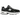 New Balance 530 Classic Black Grey baskets vue latérale avec empeigne en mesh noir, détails en cuir gris et semelle intermédiaire blanche