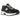 New Balance 530 Classic Black Grey baskets en vue latérale élégante avec tige en mesh noir, détails gris et semelle intermédiaire blanche.