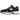 New Balance 530 Classic Black Grey baskets vue latérale avec empeigne en mesh noir, détails gris et semelle intermédiaire blanche classique