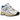 New Balance 530 White Blue Oasis baskets en vue latérale, avec empeigne blanche, détails bleus sur le logo et semelle Abzorb confortable