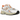 New Balance 530 White Sun Glow baskets vue latérale avec empeigne en mesh blanc, détails argentés et logo N classique sur le côté