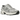 New Balance 530 Grey Matter Silver Metallic baskets vue de profil avec empeigne en mesh gris, détails argentés métalliques et semelle ABZORB blanche