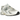 New Balance 530 Sea Salt Marsh Green baskets en vue latérale, mettant en avant la tige en mesh blanc, les détails en cuir vert et la semelle amortissante.