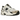 New Balance 530 White Light Gold Metallic baskets vue latérale avec empeigne blanche, détails métalliques dorés et semelle intermédiaire confortable