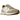 Baskets New Balance 327 Oatmeal White vue latérale avec daim beige, détails en cuir blanc, empeigne crème et la semelle extérieure à crampons emblématique.