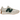 New Balance 327 Timberwolf Nightwatch Green baskets vue latérale avec une empeigne en textile beige, un détail en cuir vert et la semelle blanche emblématique