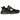 New Balance 574 Salehe Bembury Universal Communication baskets vue latérale avec empeigne rouge, détails en daim poilu et semelle intermédiaire robuste