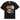 Supreme MM6 Maison Margiela Split S/S Top Black baskets vue de face du t-shirt noir à design divisé avec détails du logo blanc Maison Margiela