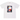 Supreme x Dover Street Market London 20th Anniversary Tee White baskets, vue de face d'un t-shirt blanc avec logo graphique noir sur la poitrine et détail rouge