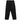 Supreme Rigid Baggy Black Selvedge Jean Rigid Black baskets vue de face de jean baggy en denim noir rigide avec fermeture à boutons