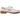 Timberland 3-Eye Lug Handsewn Boat Shoe White baskets en vue latérale, présentant un cuir blanc, des coutures artisanales et la semelle crantée brune.