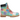 Timberland 6 Inch Premium Waterproof Boot Supreme Multi-Color baskets en vue latérale avec semelle blanche, empeigne en cuir et logo gaufré noir