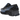 New Balance 1906L Black Cement Blue Gemstone baskets vue latérale avec design bleu métallique, empeigne noire détaillée et semelle en caoutchouc.