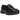 New Balance 1906L Black Croc baskets vue latérale en cuir noir à texture peau de crocodile avec laçage classique et semelle extérieure en gomme