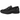 New Balance 1906L Black Croc baskets en vue latérale, en cuir noir avec texture crocodile, design loafer sans lacets et semelle détaillée.