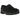 Baskets New Balance 1906L Black Suede en vue latérale. Loafers noires en daim avec semelle distinctive, surpiqûres détaillées et logo New Balance argenté.
