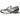 New Balance 1906L Silver Metallic Cream baskets en vue angulaire avec tige argentée brillante, détails en mesh et semelle en caoutchouc robuste