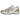 Baskets New Balance 1906R Silver Dragon Berry Gold vue latérale avec tige en mesh argenté, détails dorés et semelle amortissante N-ergy.