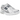 New Balance 1906R White Navy Silver Metallic baskets vue latérale avec détails en mesh blanc, accents bleu marine et semelle argentée