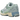New Balance 1906R Ice Blue Melon Water baskets profil latéral avec tige en mesh bleu, détails argentés et semelle blanche et bleu clair
