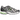 New Balance 1906R Light Grey White Black Green baskets vue en angle avec une empeigne en mesh gris détaillée, des touches noires et une semelle robuste