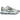 New Balance Abzorb 2000 White Grey Blue baskets en profil latérale avec lacets blancs, détails bleus et une semelle à amorti confortable