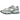 New Balance Abzorb 2000 White Grey Blue baskets vue latérale avec empeigne blanche, empiècements gris, détails bleus et semelle classique