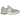 New Balance 2002R Shipyard baskets en vue latérale, présentées en daim gris avec des accents verts et une semelle à amorti détaillée