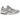 New Balance 2002R Rain Cloud Grey Matter White Green baskets vue latérale avec empeigne en daim gris, détails blancs et semelle intermédiaire.