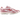 New Balance 204L Rosewood baskets en vue latérale, présentant une tige en daim rose, des lacets blancs et une semelle extérieure en caoutchouc