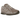 New Balance 204L Mushroom Arid Stone baskets en vue latérale, présentant une combinaison de daim terreux et de mesh avec un logo visible sur le côté.