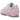 New Balance 204L Pastel Pink baskets vue latérale avec une empeigne rose pastel, des détails blancs et une semelle extérieure robuste.