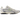 New Balance 204L Silver Metallic Sage Green baskets vue en angle avec détails argentés brillants, nuances de vert et semelle intermédiaire blanche