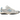 New Balance 204L Silver Metallic Sky baskets vue latérale avec empeigne argentée métallisée, détails bleu ciel et semelle intermédiaire blanche.
