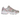New Balance 530 Silver Metalic Rosewood baskets en profil lateral avec une empeigne en mesh argenté et des détails métalliques