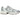 New Balance 530 Silver Metallic Mosaic Green baskets vue latérale avec mesh argenté, détails verts, semelle blanche et logo N emblématique