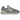 New Balance 574 Grey Off White baskets en vue latérale, fabriquées en daim gris et mesh avec une semelle intermédiaire blanc cassé et logo N