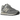 New Balance 574 Grey Off White baskets vue latérale avec empeigne en daim et mesh gris et blanc cassé et une semelle intermédiaire confortable