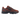 New Balance 740 Relic Brown Pumpernickel baskets vue latérale avec empeigne en cuir marron, détails en mesh et semelle contrastée blanche