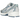 New Balance 740v2 White Ice Blue Sea Lime baskets en vue angulaire avec mesh blanc, détails bleu glace et éléments contrastants couleur lime.