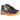 Baskets New Balance 740v2 Concord Grape Sun Glow vue latérale avec empiècements violets, détails en mesh et semelle intermédiaire blanche