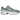 New Balance 740v2 Silver Metallic New Spruce baskets, vue de profil avec empeigne en mesh argenté, détails verts et semelle blanche épaisse