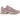 New Balance 740v2 Pink Granite baskets vue sous angle avec empeigne rose, détails en mesh, empiècements argentés et semelle intermédiaire blanche