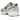 New Balance 740v2 Grey Matter Dark Alpine Green baskets profil avec empeigne en mesh gris, détails vert foncé et semelle intermédiaire blanche