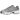 New Balance 740v2 Silver Castlerock baskets vue latérale avec empeigne en mesh argenté, empiècements en cuir gris et semelle intermédiaire blanche épaisse