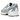 New Balance 740v2 White Shadow Grey Navy baskets en vue latérale avec empeigne en mesh blanc, empiècements en daim gris et détails bleu marine