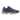 Baskets New Balance 9060 Navy Oxford Blue vue de côté avec superpositions en daim bleu marine, lacets blancs et semelle blanche épaisse