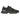 New Balance 9060 Mono Black baskets vue latérale avec semelle imposante, superpositions en nubuck noir et logo N emblématique