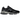 New Balance 9060 Black Castlerock Grey baskets vue sous angle avec daim noir, détails en mesh gris et semelle intercalaire sculptée blanc et noir